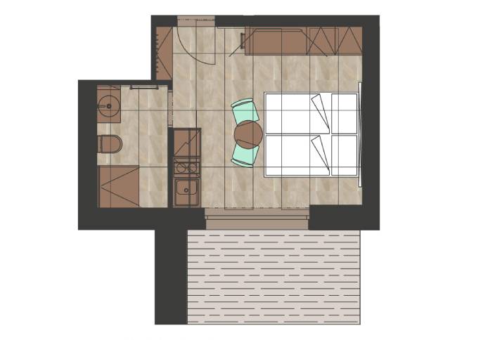 Apartmán s terasou